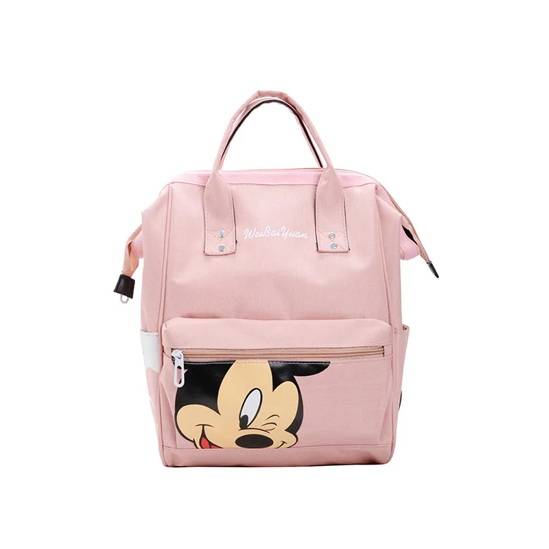 Рюкзак женский с изображением Микки Мауса модный вместительный ранец для