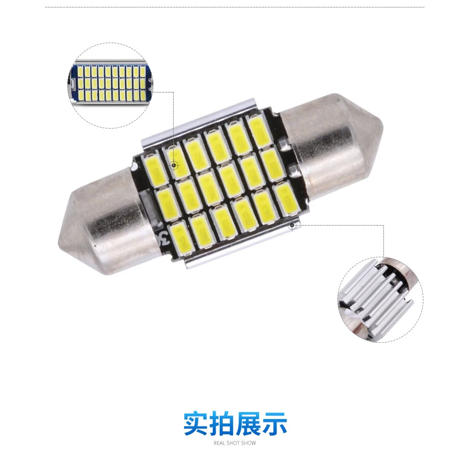 DXZ 2 шт. 31 мм 36 мм/39 мм/41 мм C5W C10W 18 27 30 33 SMD 3014 Светодиодный гирлянда светильник CANBUS без ошибок авто интерьер купола лампы