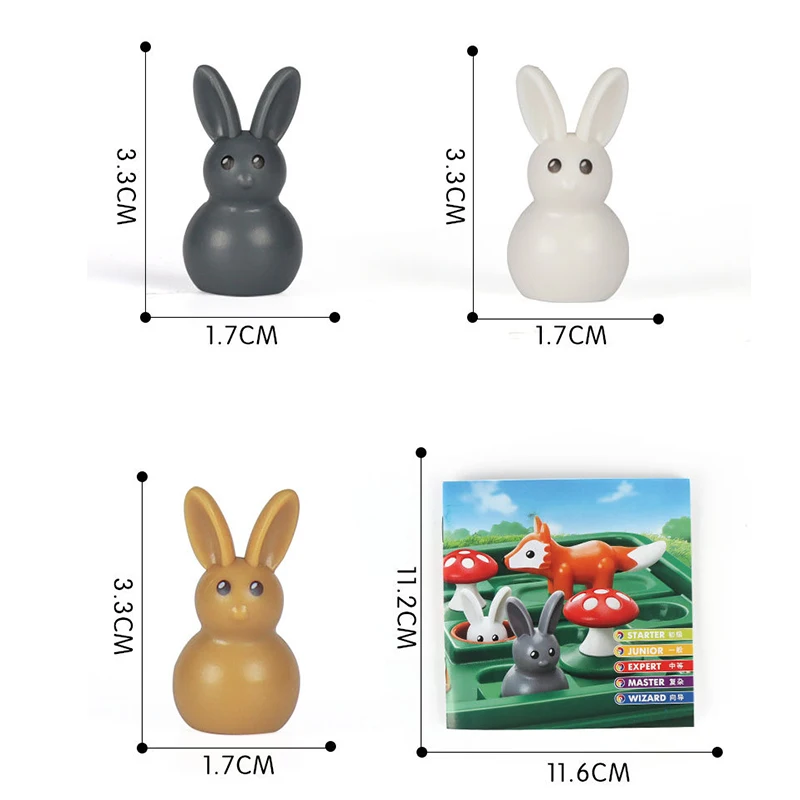 Игрушка в шашки кролик смешная игровая головоломка для детей подвижная