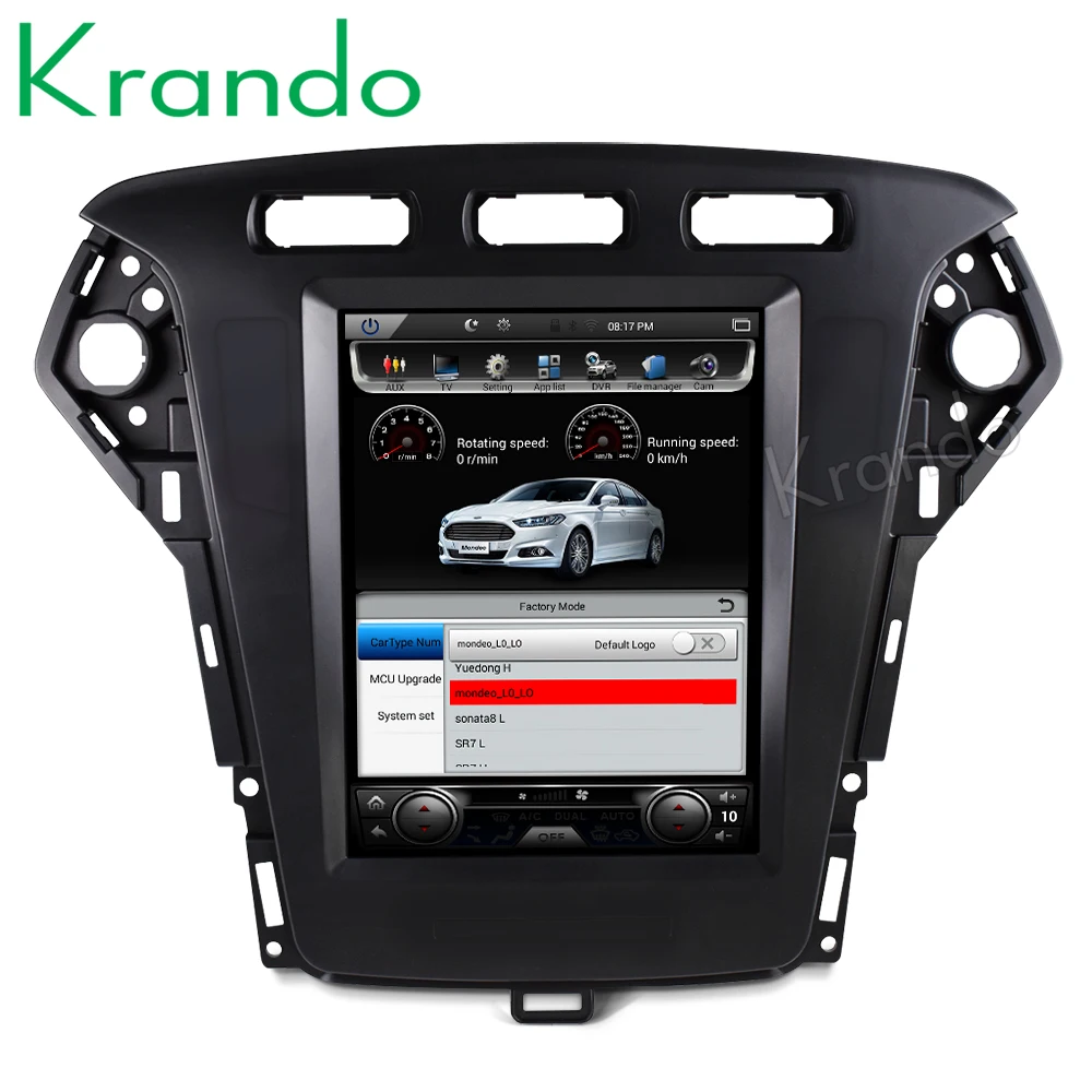 Krando Android 8,1 10," Tesla вертикальный экран для FORD Mondeo 2011-2013 Автомобильная Радио Навигация dvd развлекательная система плеер