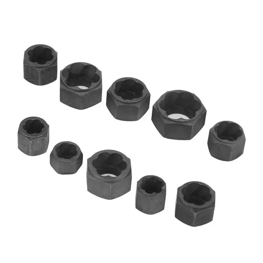 Household Power Tool Set Practical 10pcs Damaged Nut Bolts Remover Extractor #1‑#10 (Short Type) | Инструменты