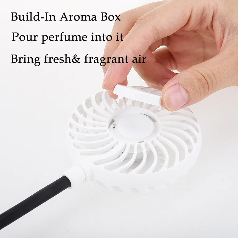 Новый портативный USB Перезаряжаемый двойной шейный вентилятор воздушный