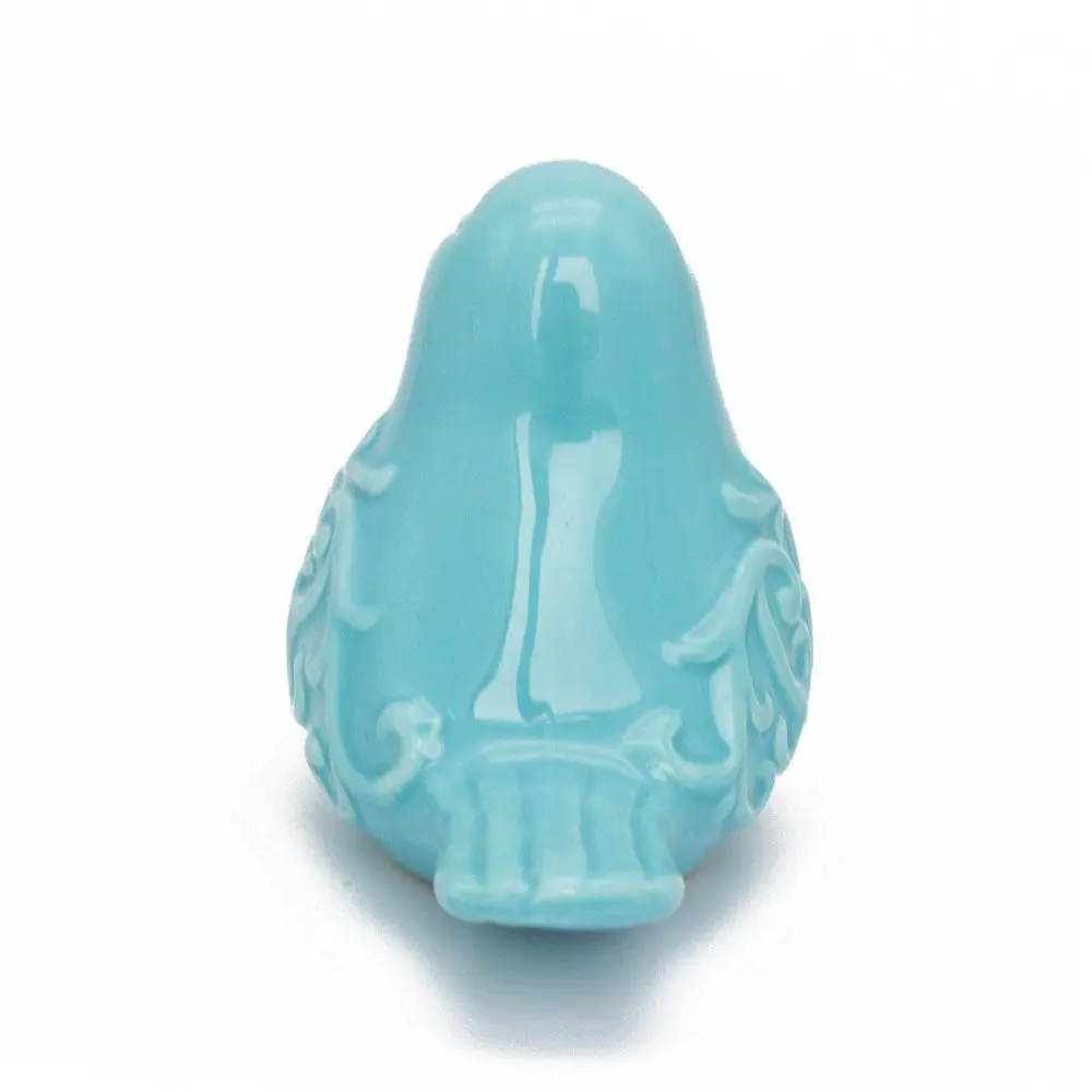 Скандинавская керамика фигурки птиц украшения синие зеленые белые птицы модель