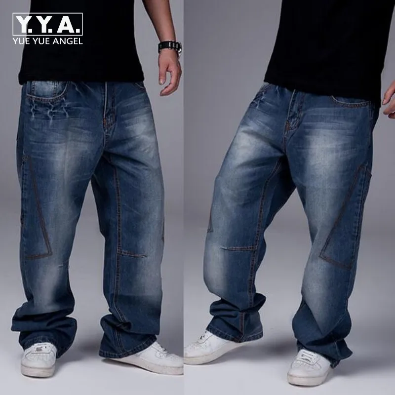 2020 г. Новые модные мужские повседневные потертые джинсы в стиле хип-хоп для