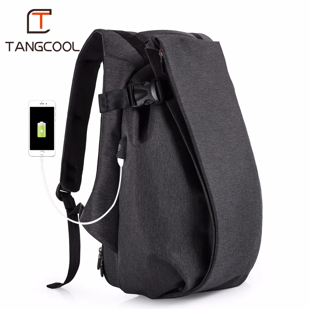Рюкзак Tangcool мужской для ноутбука 15 6 &quot17 3&quot водонепроницаемый с USB