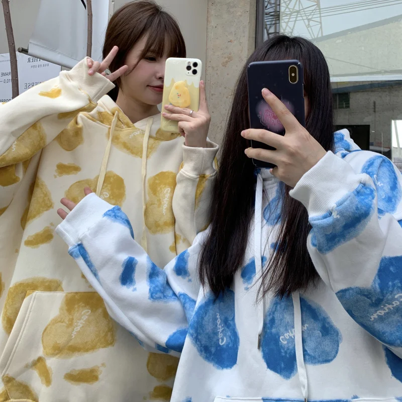 Модный Ретро-свитер в стиле хип-хоп женское весенне-осеннее свободное модное