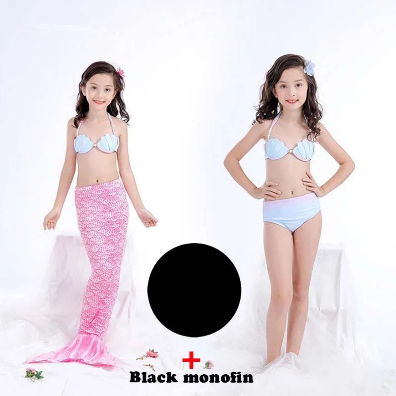 Детский купальник с плавниками купальный костюм хвост русалки моноластами