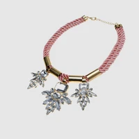 amorita boutique leaf design retro rope chain necklace