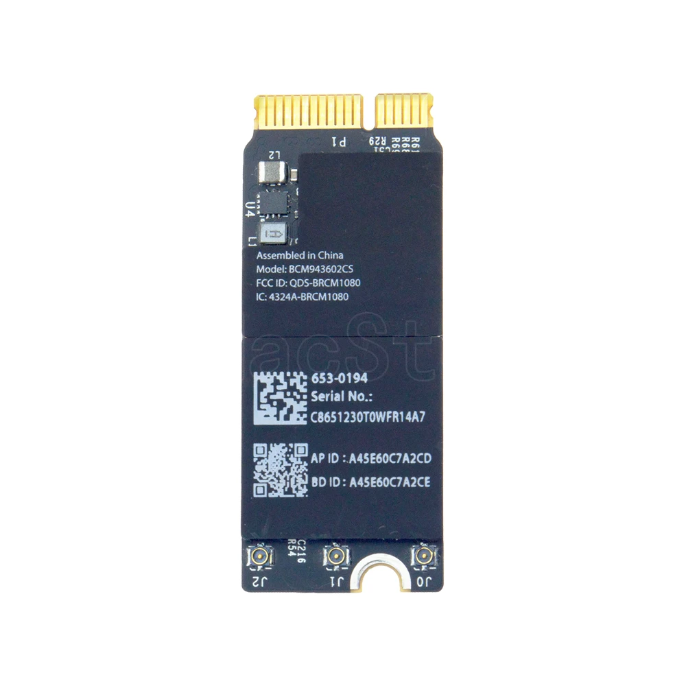 Оригинальная Wi-Fi карта BCM943602CS для Macbook Pro Retina 13 &quot15&quot A1398 A1502 2015 года | Компьютеры и