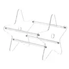 Акриловая стойка для хранения записей, прозрачный органайзер для CD-альбомов, простая сборка, держатель для демонстрации