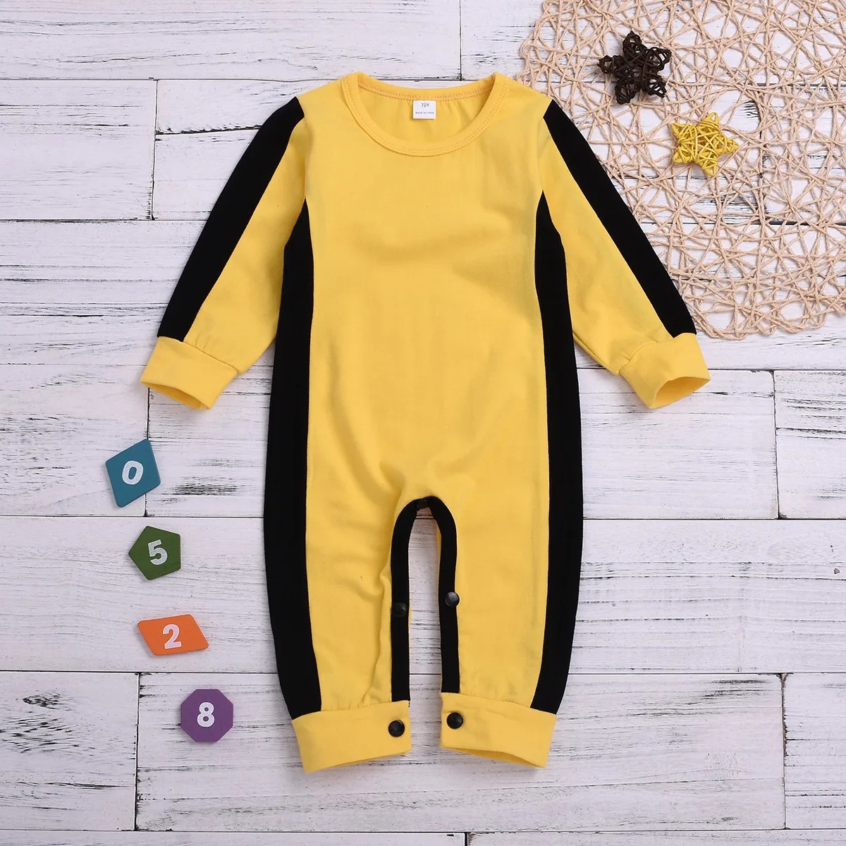 Cute Chinese Kung fu Style Newborn Baby Romper Infant Girls Boys Long-sleeved Classic Jumpsuit Playsuit Halloween Costumes | Мать и