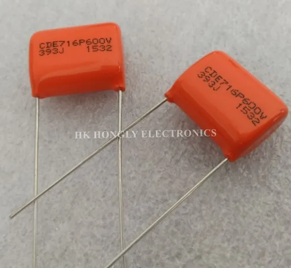 Конденсатор пленочный CDE716P600V 472J 103J 393J 104J CDE 716P 600V 5% мкФ 0 0047 01 039 P = 12 мм 17 25 5 шт. -