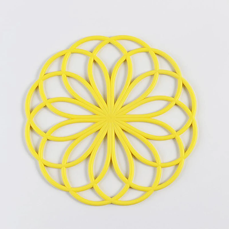 Креативный цветочный Подставка под напитки из пищевого силикона термостойкий