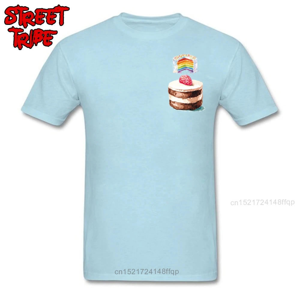 Синяя мужская футболка топы на день рождения Милая с круглым вырезом и 3D принтом