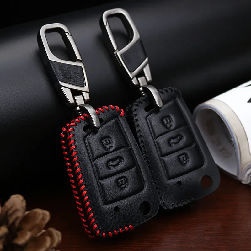 Автомобильный брелок для VW Golf Bora Jetta POLO GOLF Passat Skoda Octavia Kodiaq Karoq SEAT Ateca Ibiza Leon чехол