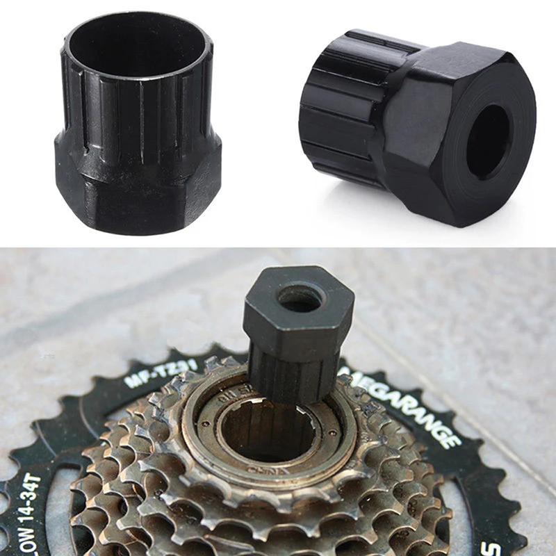 

2pcs Bike Bicycle Cassette Flywheel Freewheel Lockring Remover Removal Repair Tool For Bike Bicycle Black