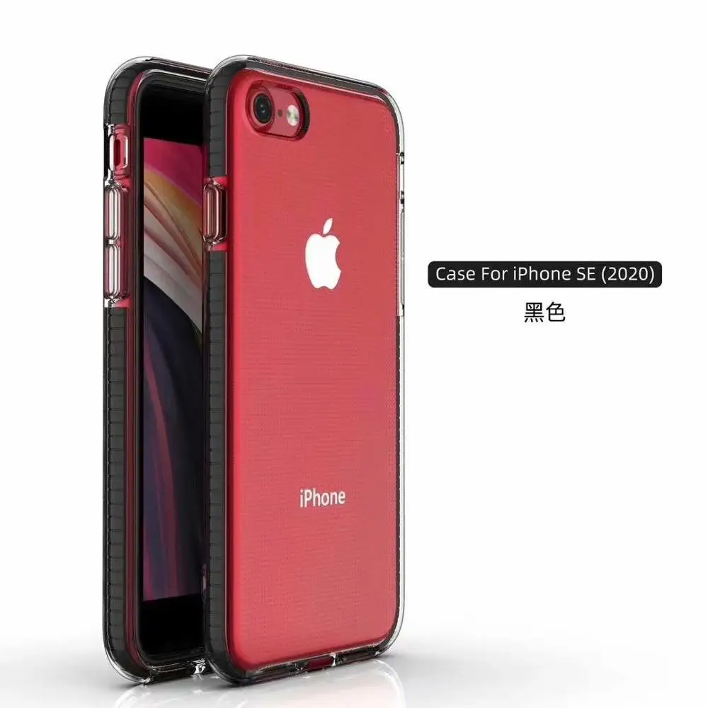 Новый силиконовый защитный чехол для apple iphone SE 2020 задняя крышка 7 8 мягкий