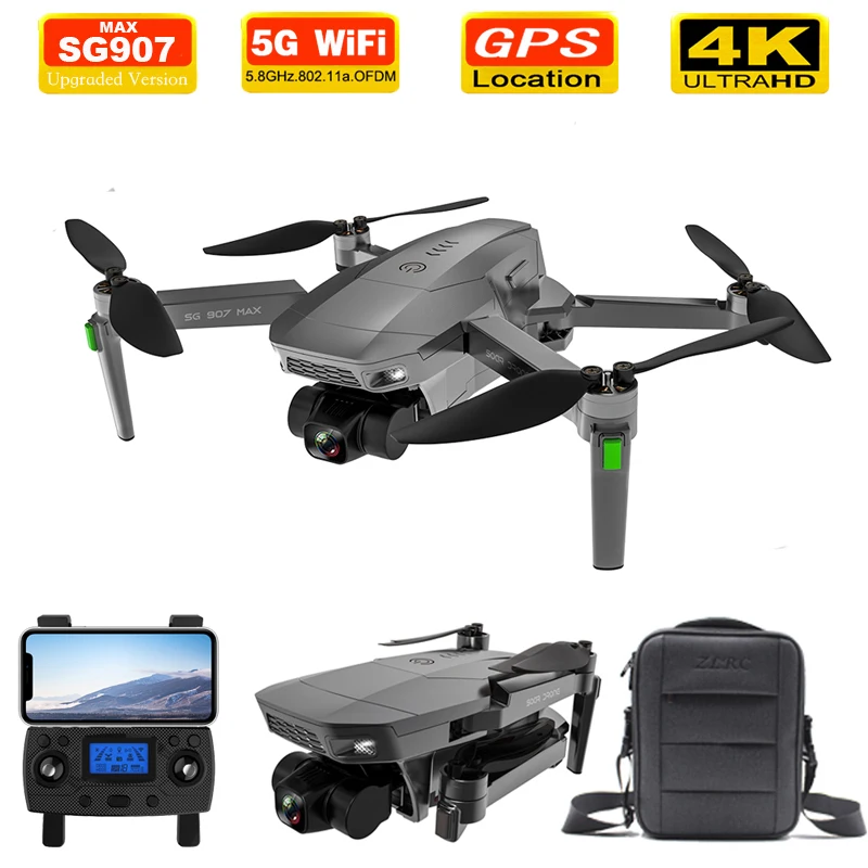 

2021 NEW SG907 MAX Drone Quadcopter GPS 5G WIFI Profesional 4k HD Mechanical 3-Axis Gimbal Camera Drones Toys Supports TF Card