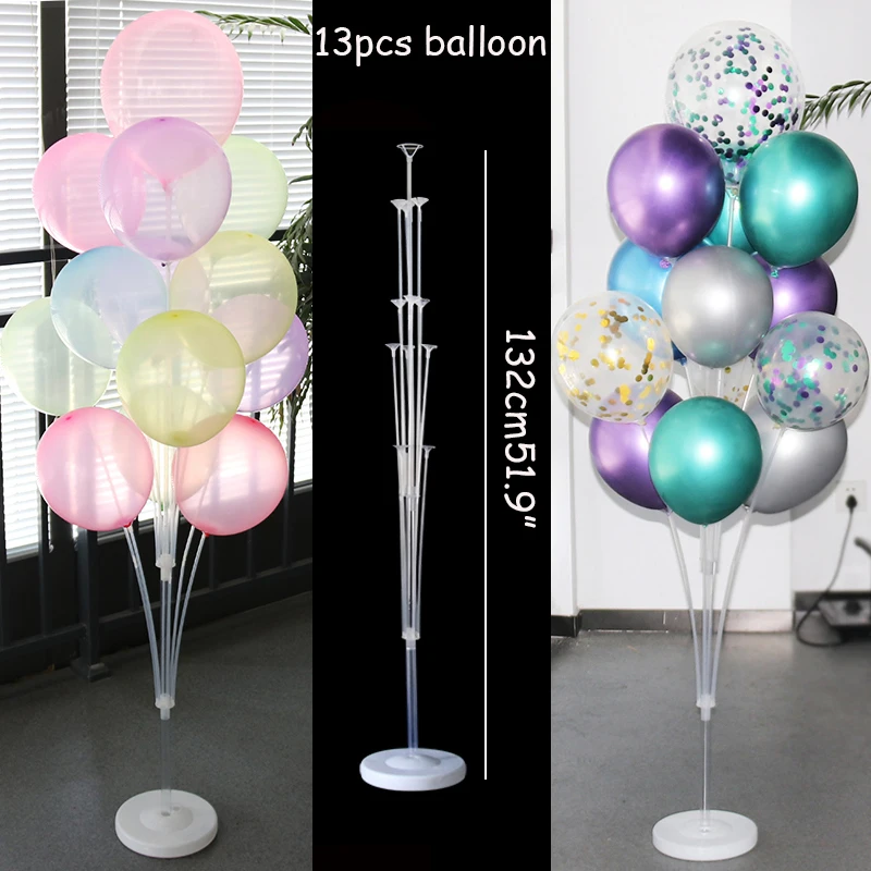 

7 /11/19tubes Balloon Holder Column Balloons Stand Stick Balons Birthday Party Decorations Kids Wedding Christmas Decor Supplies