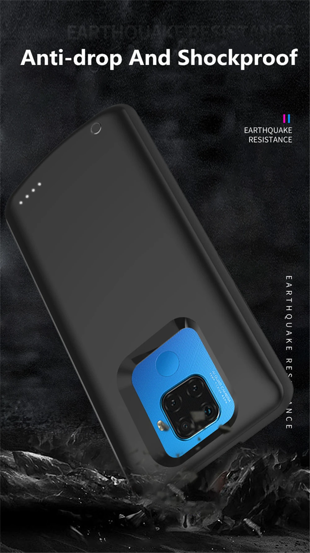 Чехол с аккумулятором для huawei Y9 Prime, внешний аккумулятор, чехол для зарядки s 6500 мАч, внешний аккумулятор, зарядное устройство, чехол