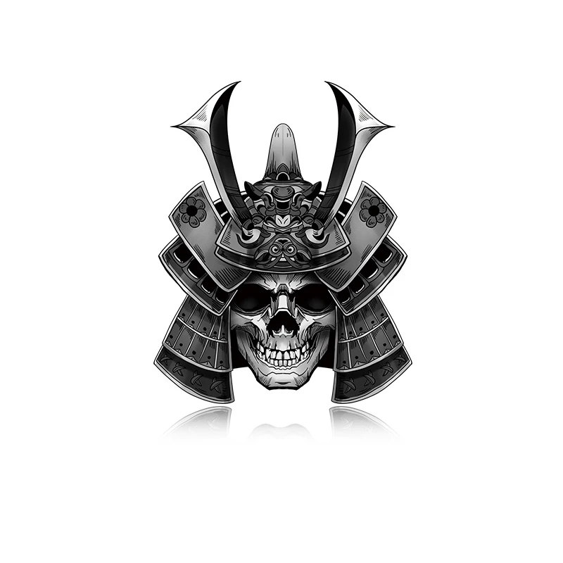 Модные японские наклейки на автомобиль с демоном призраком Самураем черепом