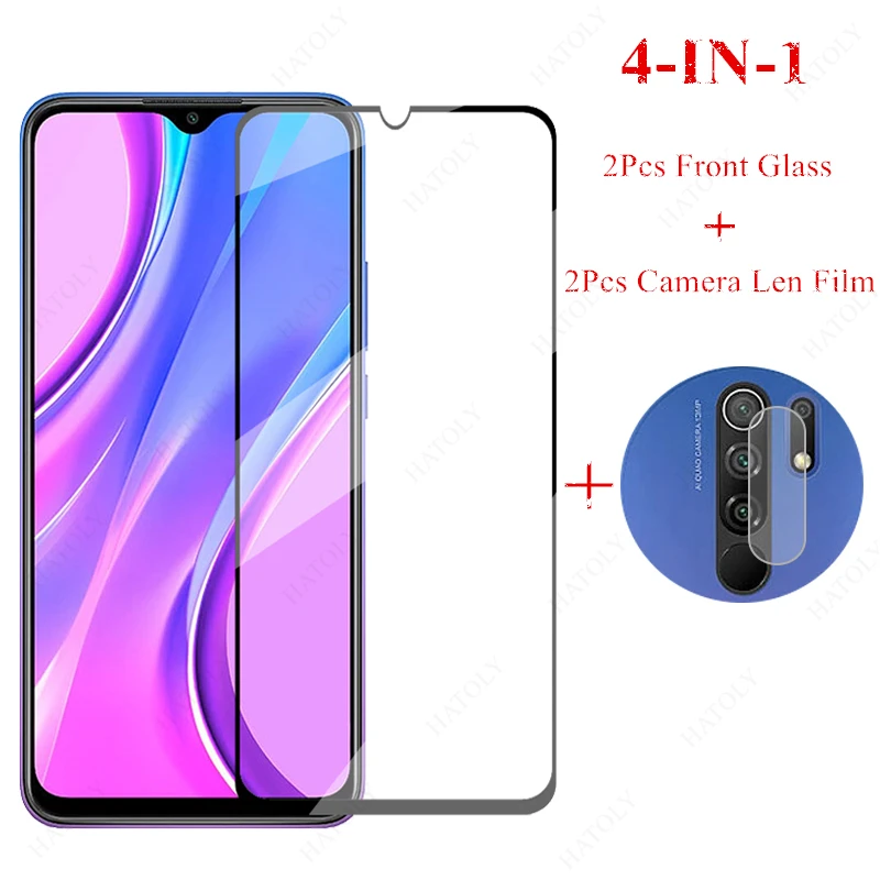 2 шт. Защитное стекло для Xiaomi Redmi 9 9T 9S 8 Pro Poco X3 NFC M3|Защитные стёкла и плёнки