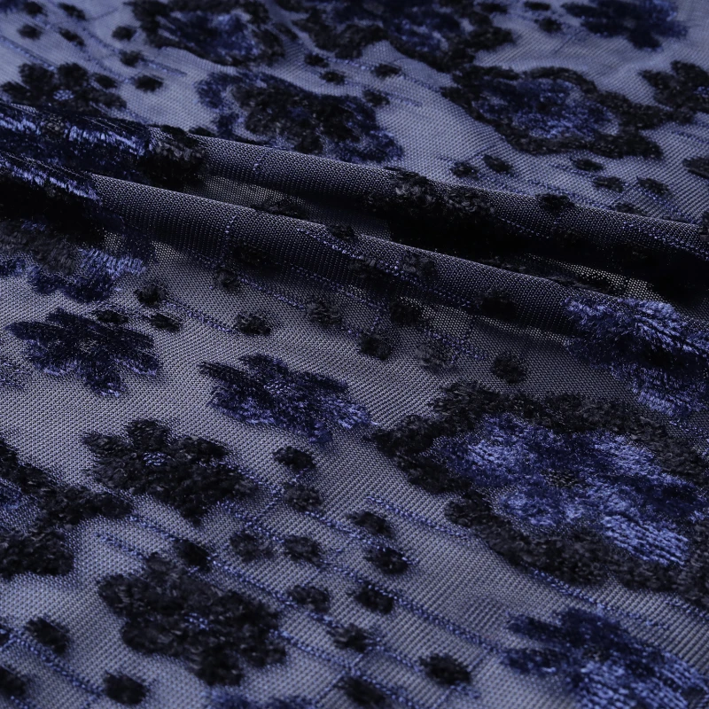 Рубашка мужская Прозрачная с вышивкой Маргаритка модная сорочка синими цветами