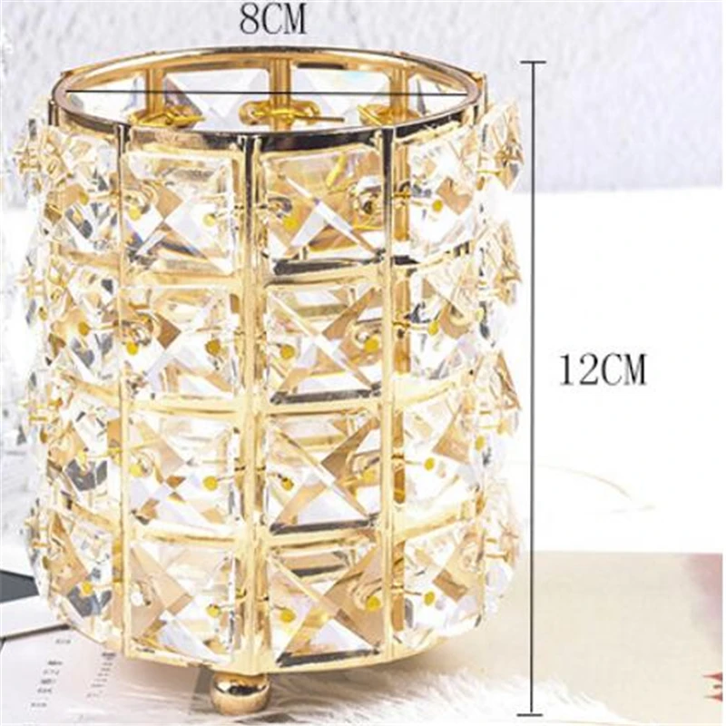 Европейская металлическая туба для хранения кистей макияжа карандаш бровей