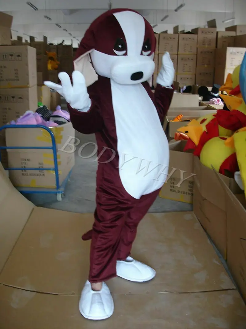 Малыш День рождения собака костюм талисмана Косплэй командной игры пушистое