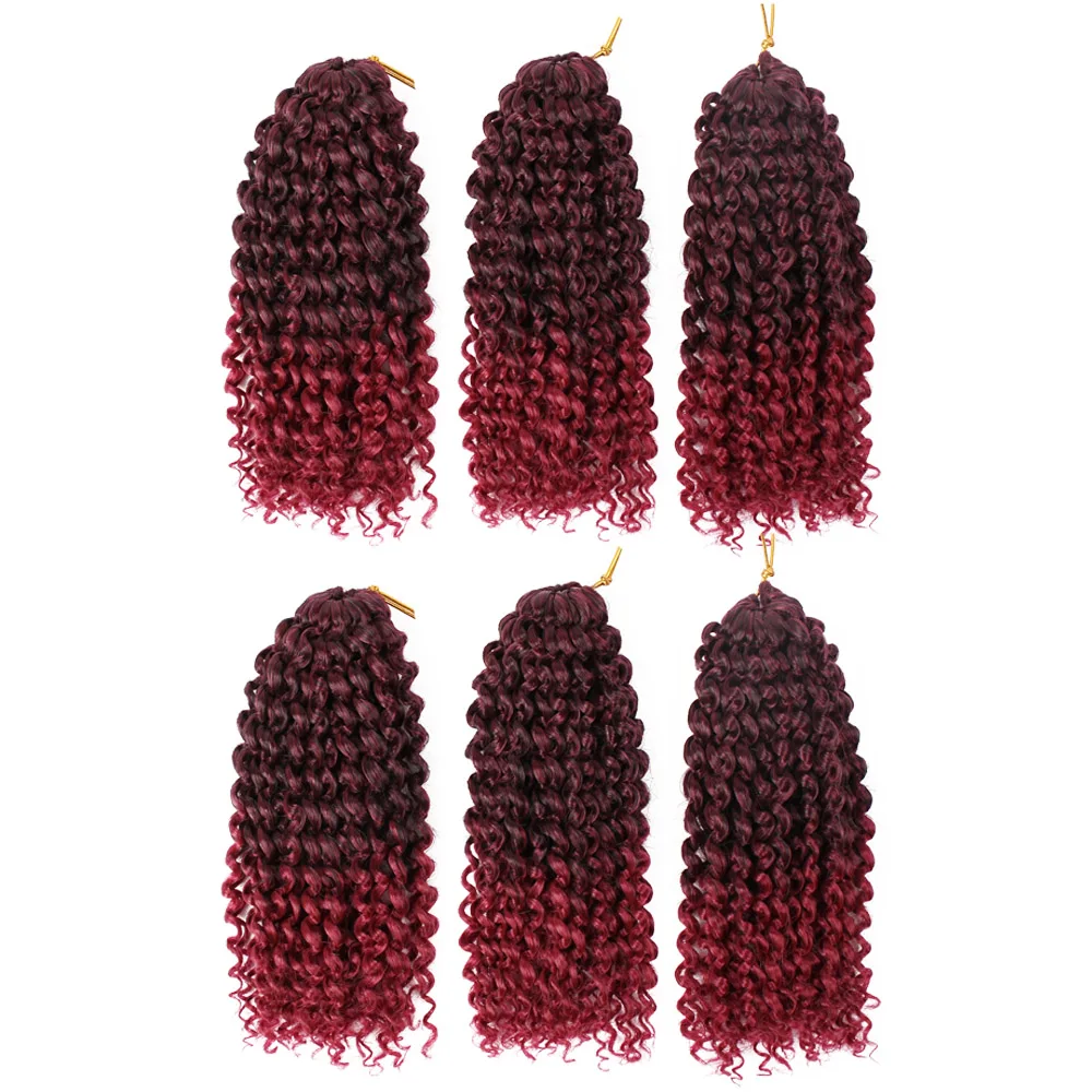 Удлинители волос Marly Bob Ombre 8 дюймов синтетические кудрявые волосы Jerry вязаные Jamaican