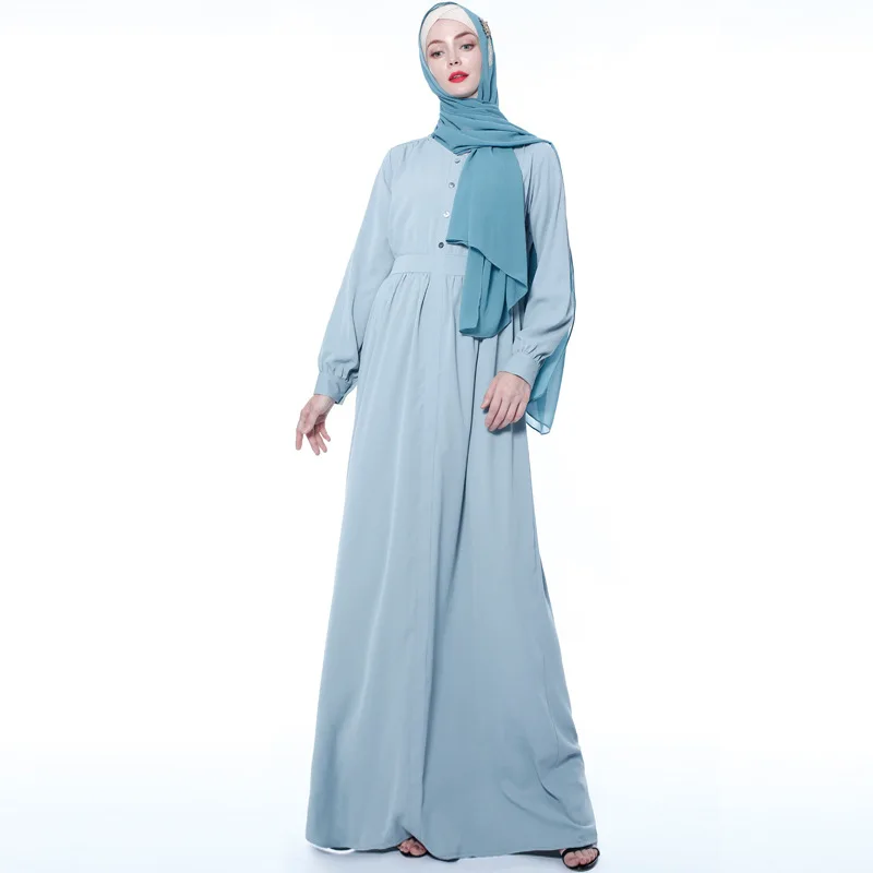 2021 мусульманское базовое однотонное платье, мусульманское платье Дубая, модное и темпераментное платье, универсальное платье, кафтан, маро...