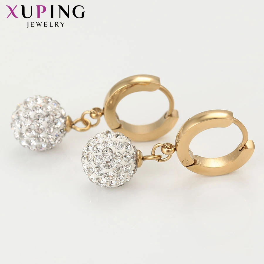 Xuping новые серьги-кольца для женщин из нержавеющей стали стильные персонализированные украшения вечерние семейные подарки на день рождения S192-99723