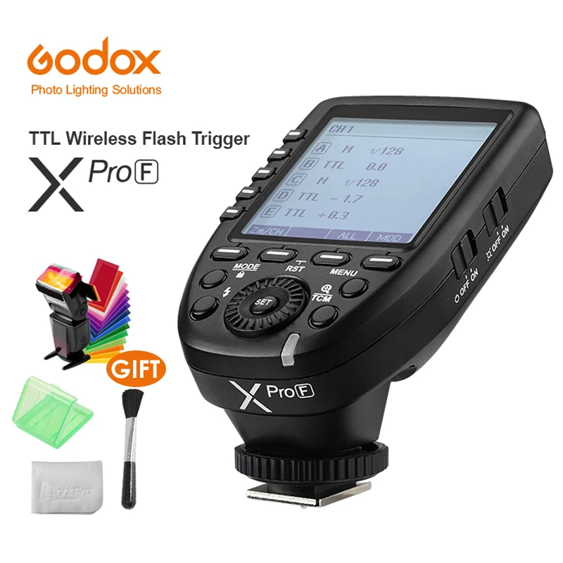 Godox XPro-F 2 4G TTL Беспроводная Высокоскоростная синхронизация 1/8000s флэш-передатчик X