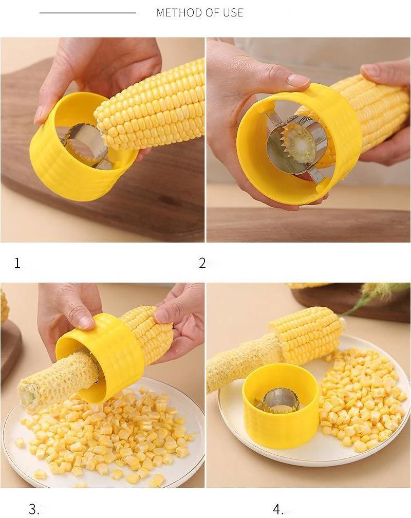 Инструмент для чистки кукурузы из нержавеющей стали с ручным вращением