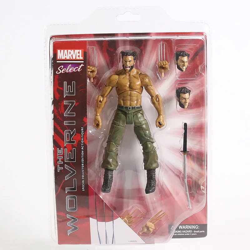Marvel Select X Men Росомаха Логан ПВХ экшн фигурки игрушки куклы детские рождественские