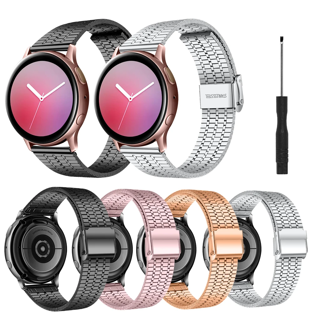 

Металлический ремешок для Samsung Galaxy Watch 4 Classic/Watch 3, 41 мм, 45 мм, Gear S2, с инструментом