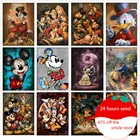 Алмазная живопись Disney 5D, Микки Маус и Дональд Дак стразы, наборы для вышивки крестиком, бриллиантовая картина для детей