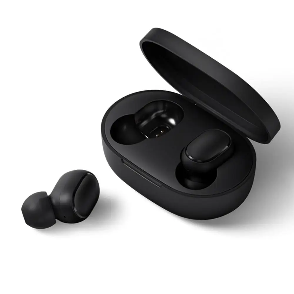 Черный Xiaomi AirDots TWS 3D беспроводные наушники Молодежная версия гарнитура микрофон сенсорное управление стерео для Redmi спортивные мини затычки для ушей - Цвет: Черный