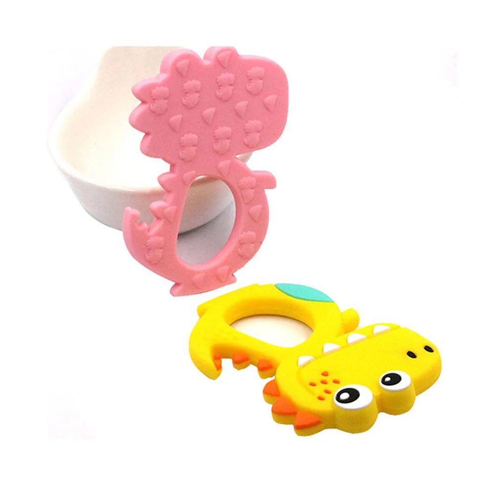 Мягкий силиконовый чехол с изображением динозавров для маленьких небольшой