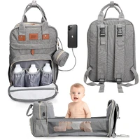 mommy bag hospital backpack portable large capacity diaper bag changing maternity bag foldable sleeping bed for mom bag outdoor