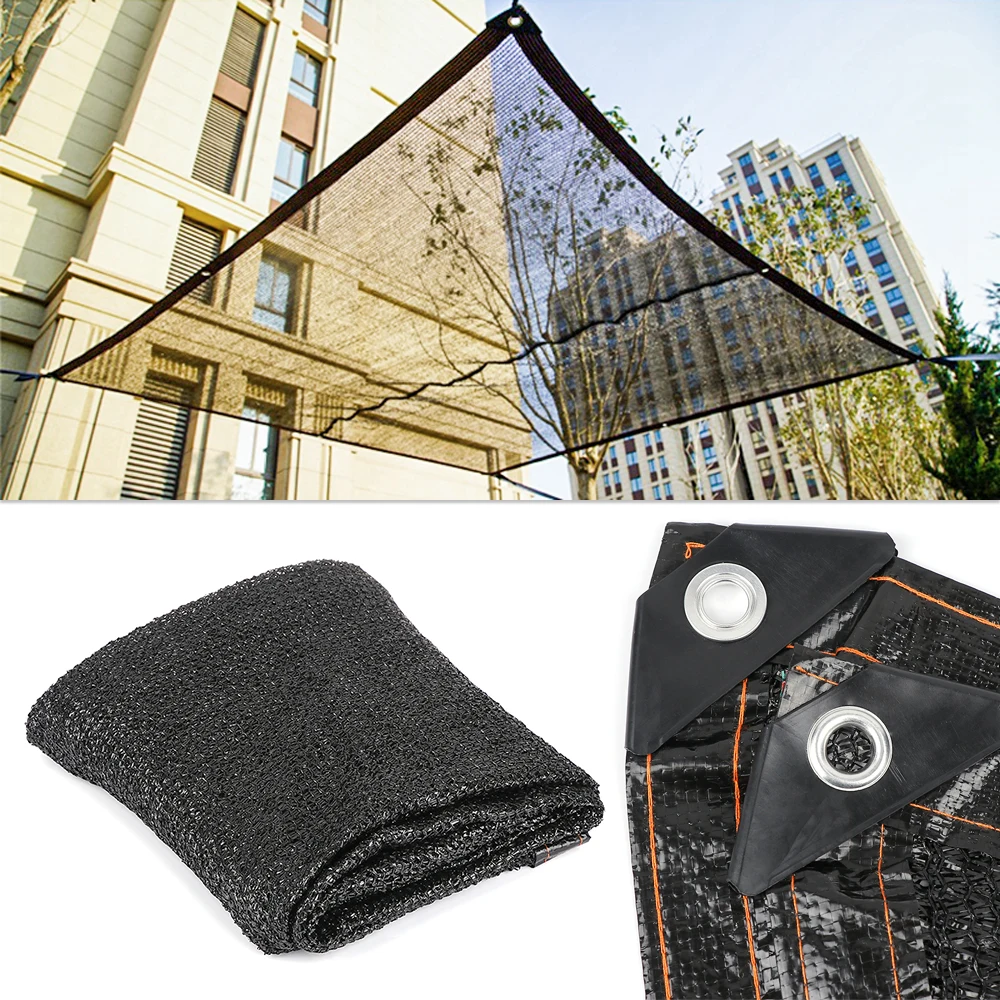 

90% Shading Rate Anti-UV Sunshade Net 3 pin HDPE Sunscreen Net Outdoor Awning Insulation Shade Net Garden Plant Greenhouse Cover