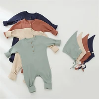 baby boy rompers sets infant clothes autumn newborn baby rompers ribbed kids jumpsuit pajamas winter new born boys clothes