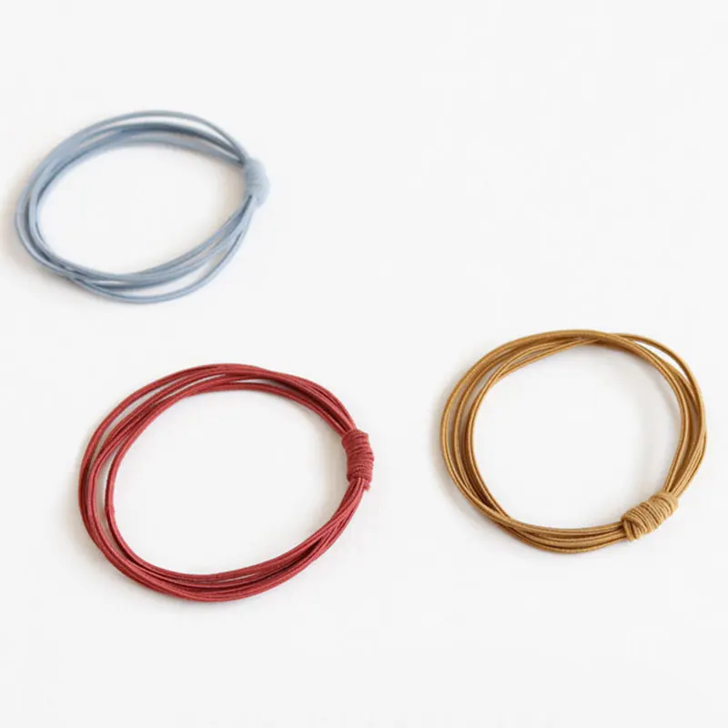 Эластичные резинки с узлом 4 в 1 аксессуары для волос женщин простые детские