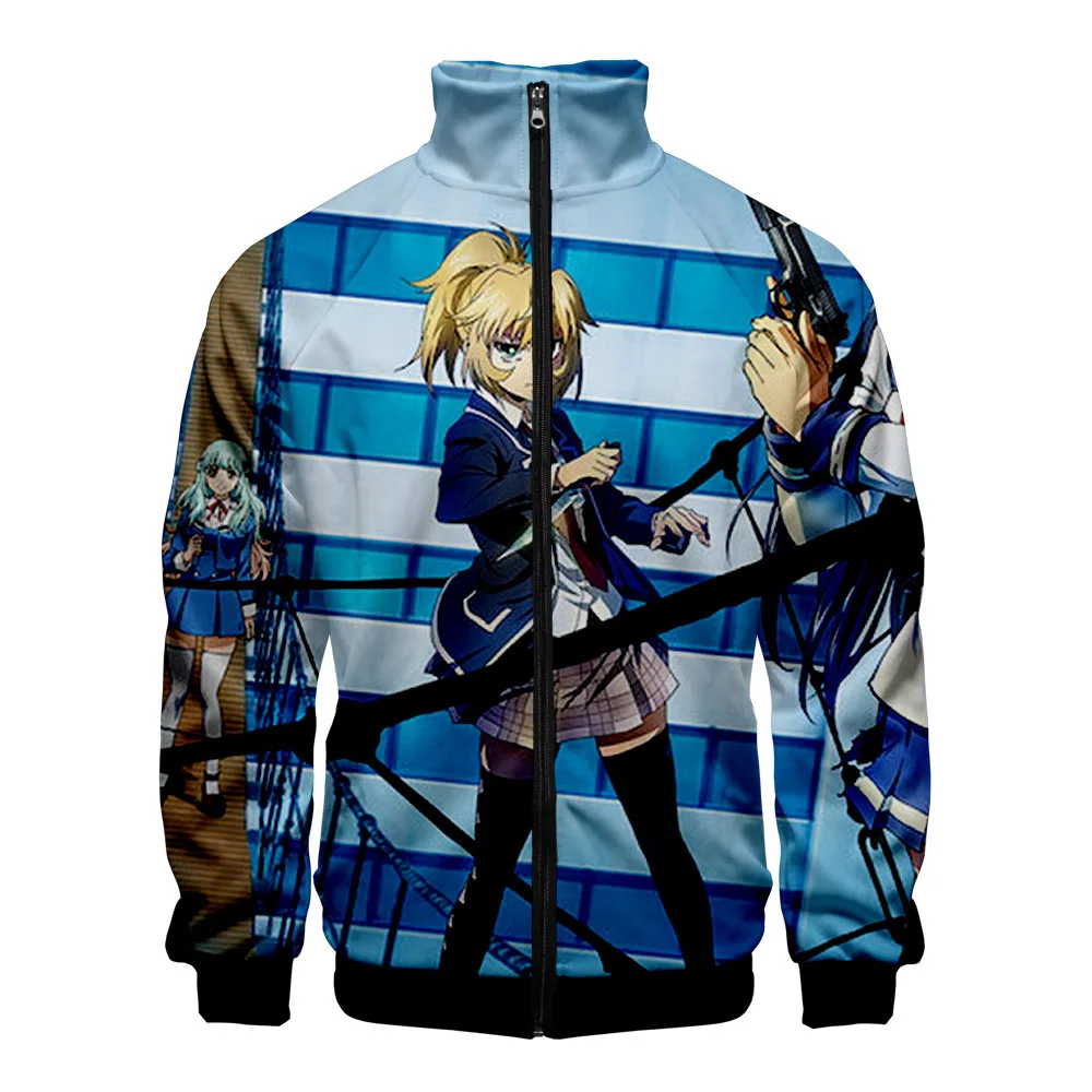 

Anime High-Rise Invasion 3D Printed Sweatshirt Boys Girls Harajuku Jacket Teen Clothes Stand-up Collar Zipper Coat