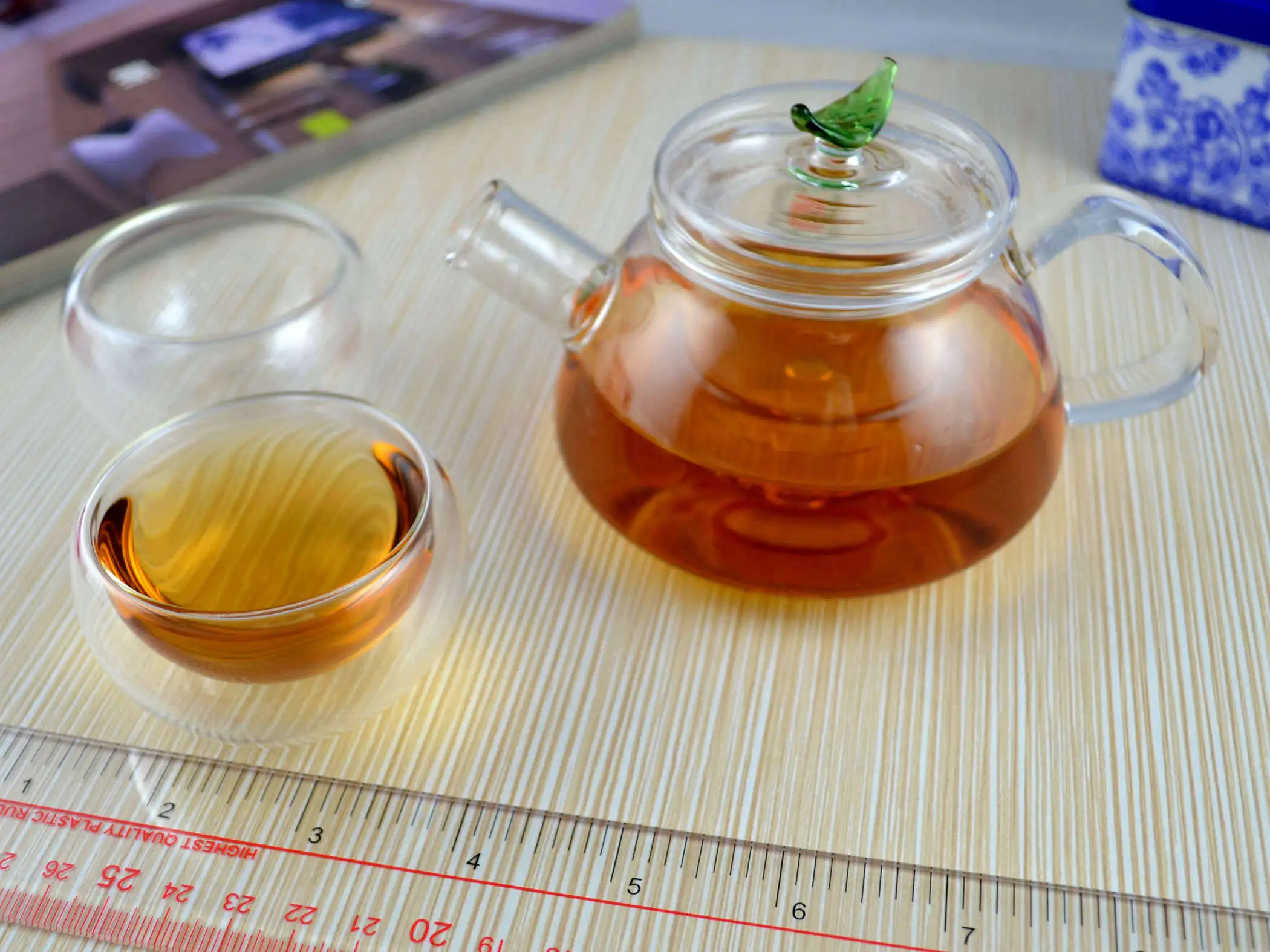 1 х 3 в кунг фу Кофе Чай Set 260ml жаростойкое стекло маленький чайник w/ infuser + 2*30 мл