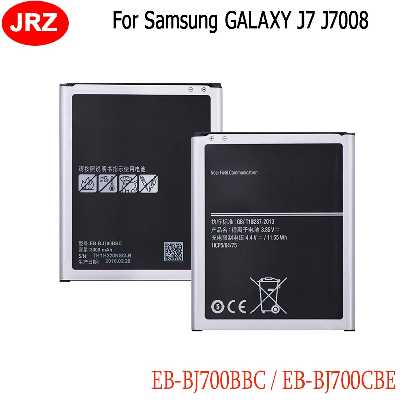 EB-BJ700BBC батарея для Samsung GALAXY J7 J7008 2015 J700 J700H SM-J700F J4 2018 Batteria 3000 мАч EB-BJ700CBE телефон Batterij |