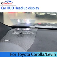 xinscnuo auto electronic hud head up display for toyota corollalevin 2019 2020 2021 obd head up display
