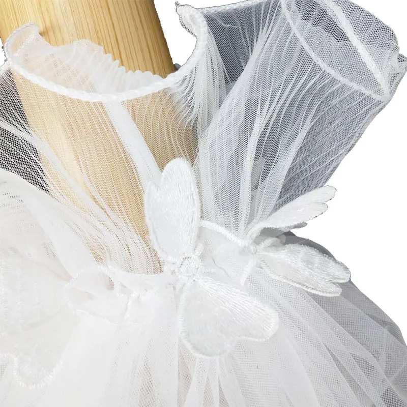 

Lace Mesh Yarn Arm Cover Elegant Pure White Ladies Bride Temperament Decoration Yarn Flowers Handmade High Quality Accessories