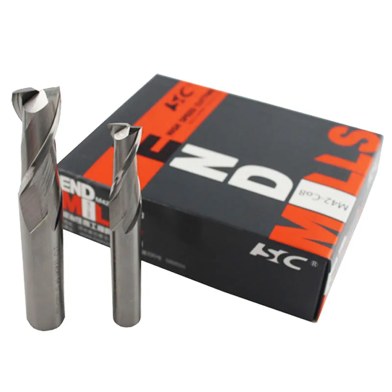 Белый металлический Фрезерный резак из кобальта для выплавки HSC 2 лезвия Keyway 0 25 мм