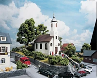 187 ho scale model miniature church assemble building house toys model architecture train railway layout diorama